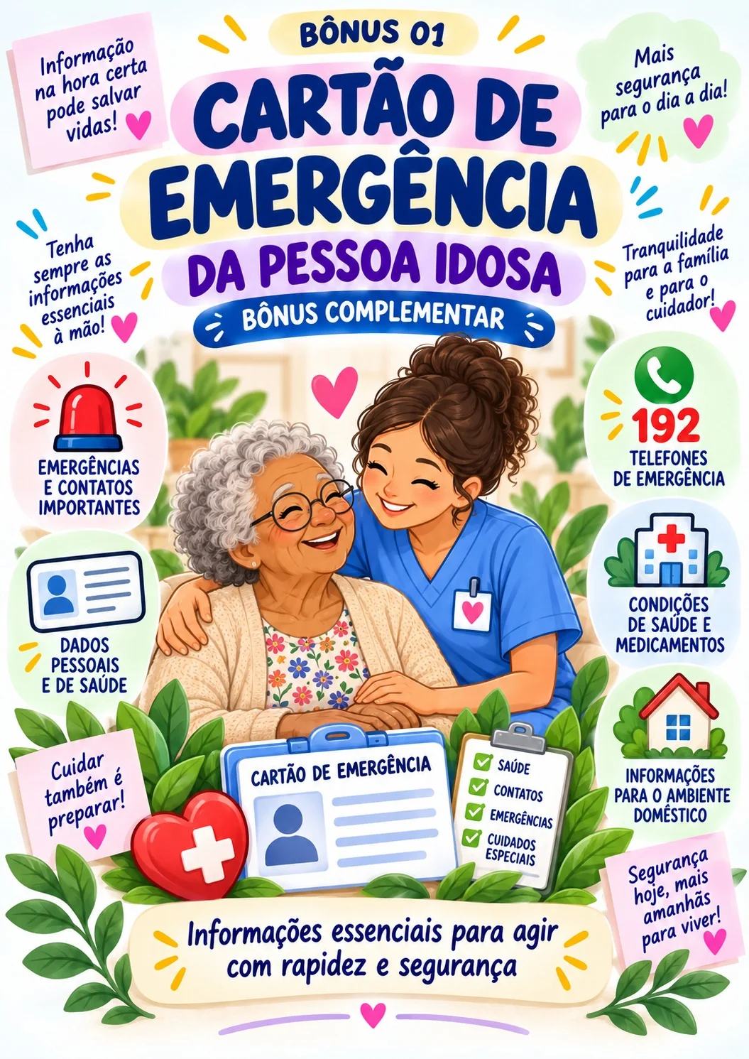 Capa do Cartão de Emergência da Pessoa Idosa